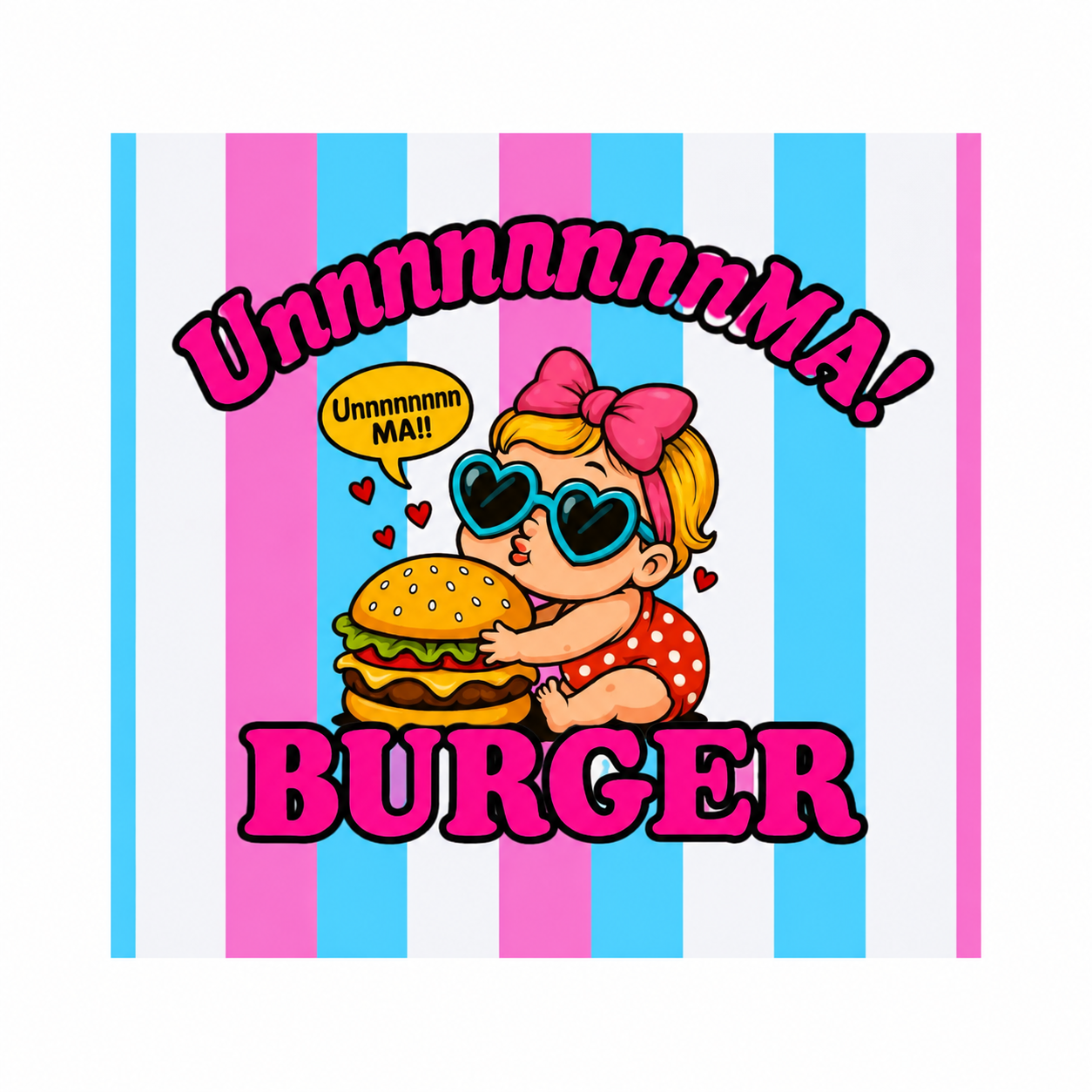 UnnnnnnnnMA!BURGER ロゴ
